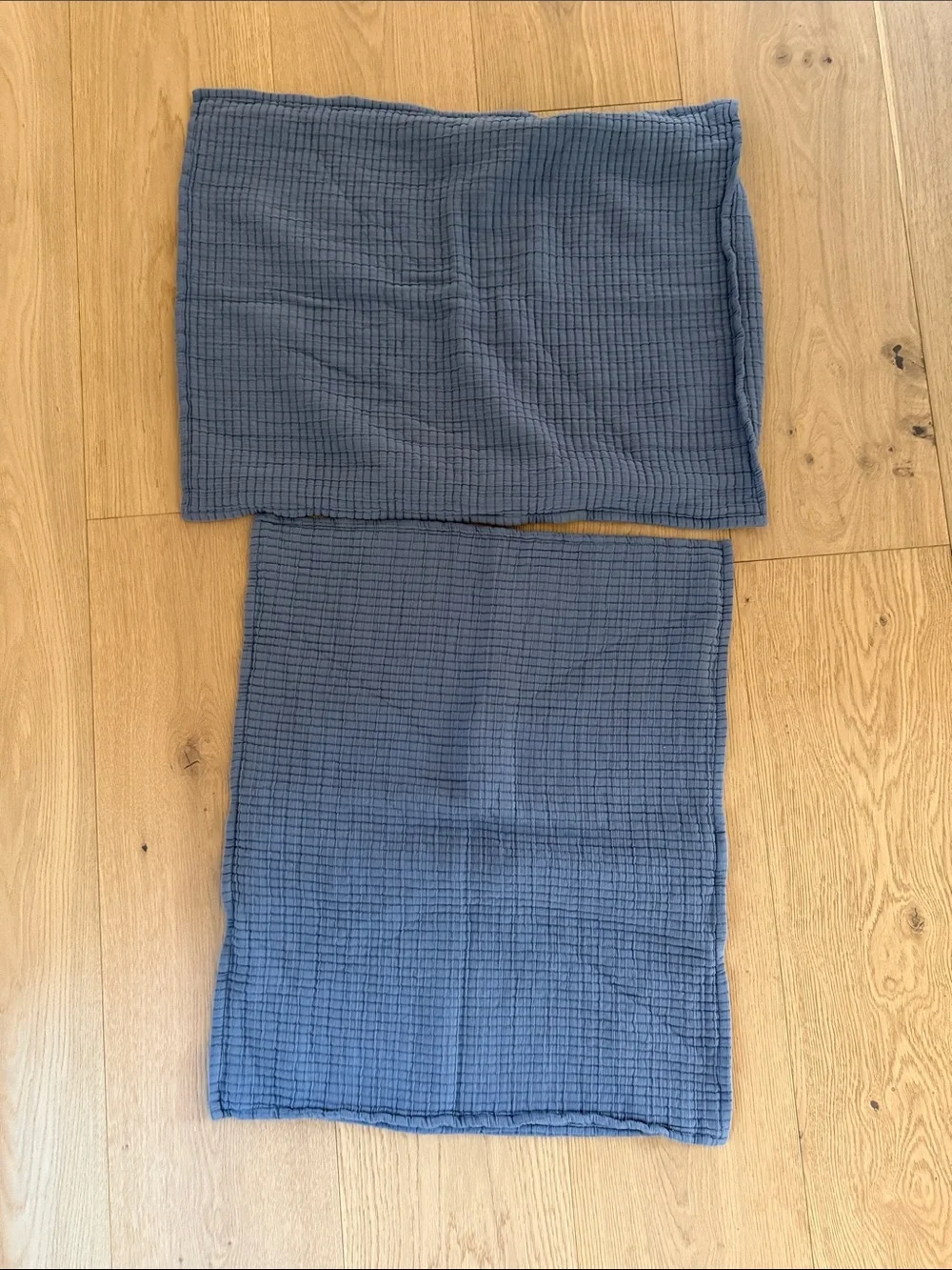 NWOT Quince Organic Ribbed Cotton Shams – Mineral – Standard